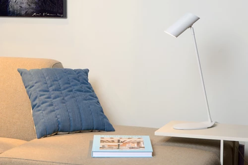 Lucide HESTER - Lampe de bureau - 1xGU10 - Blanc - ambiance 1